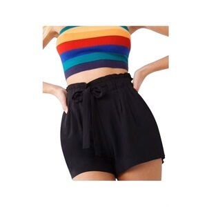 Dizzy Lizzy Paperbag Black Shorts